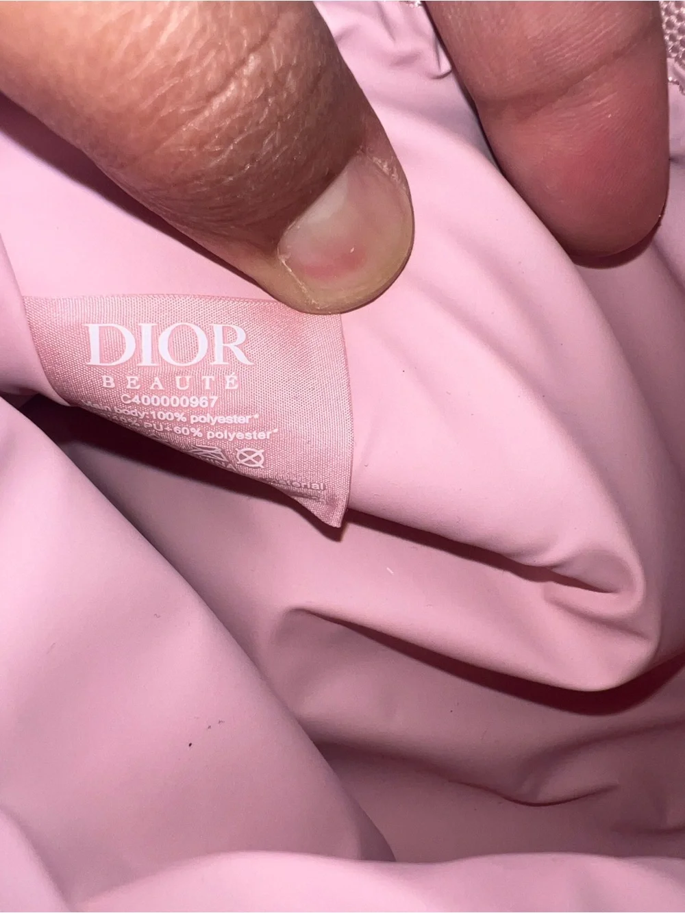 Dior Pink Cosmetic Pouch